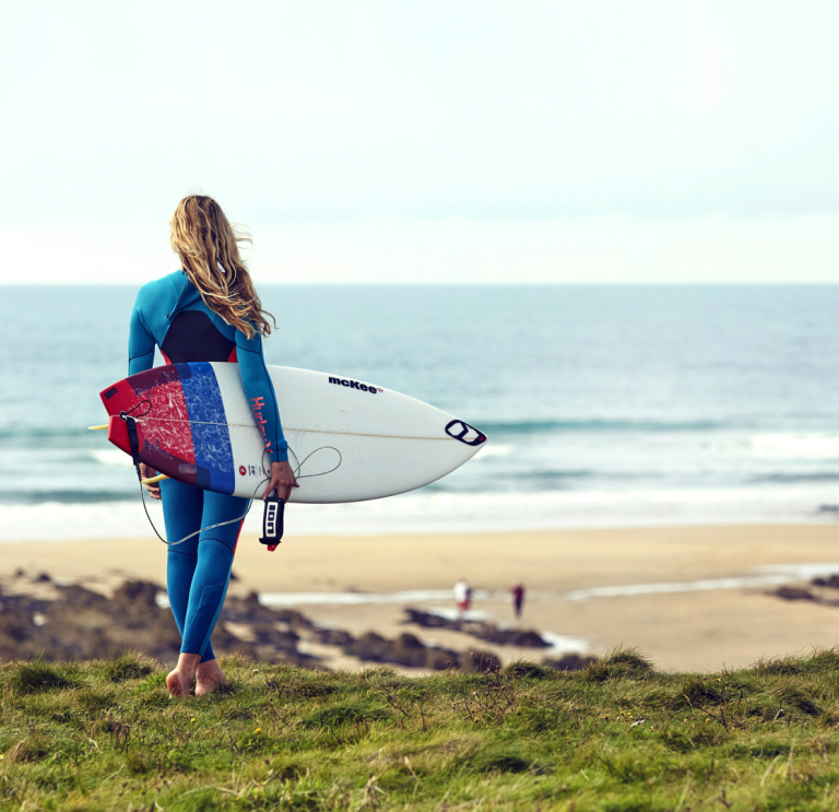 Surfer on the beach